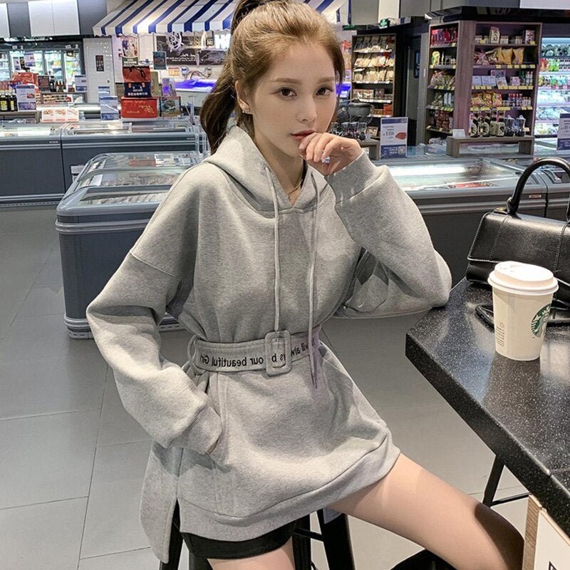 Hoodie Long Coréen - KoreanxWear