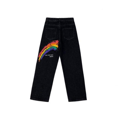 Jeans vintage arc en ciel - KoreanxWear