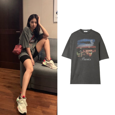 T Shirt Paris Jennie Blackpink