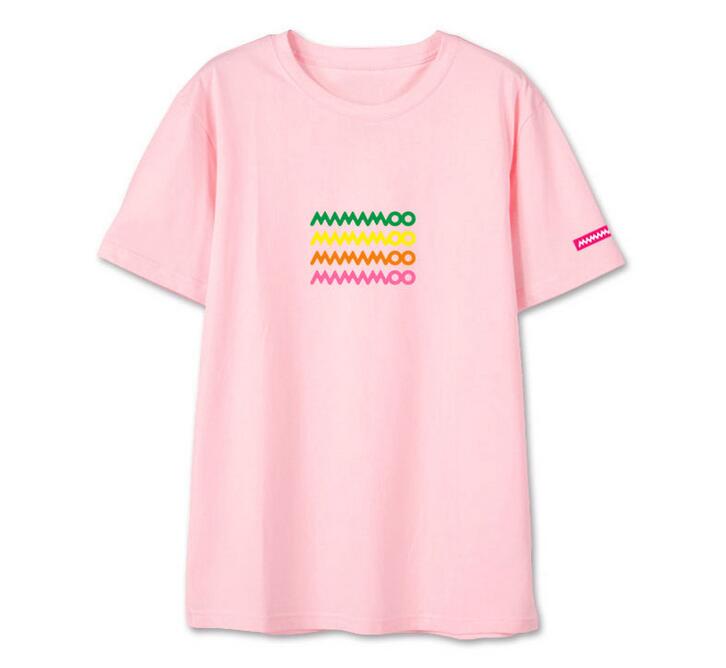 T Shirt Mamamoo Coloré Rose