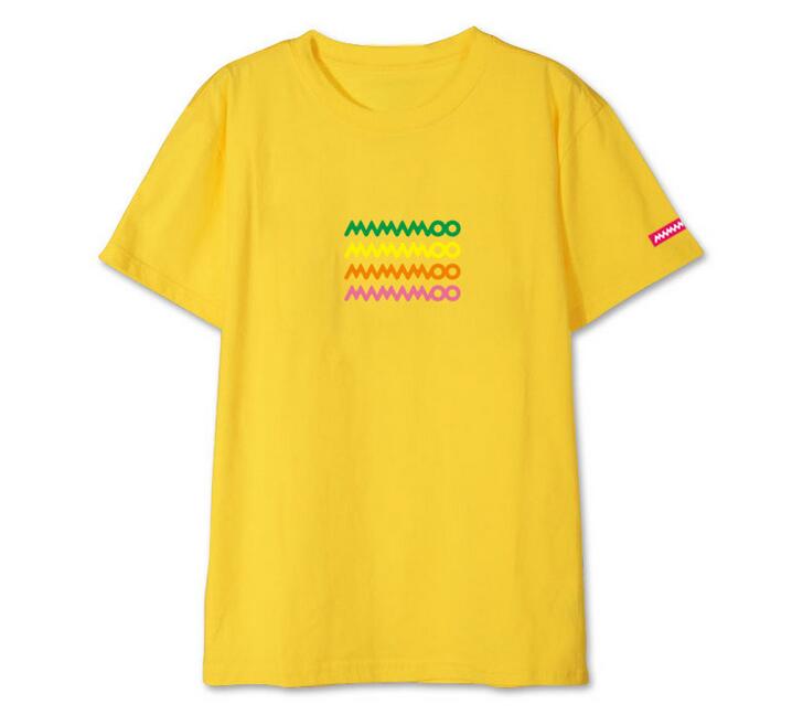 T Shirt Mamamoo Coloré Jaune