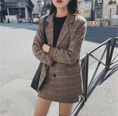 Tenue Coréenne Jupe et Blazer