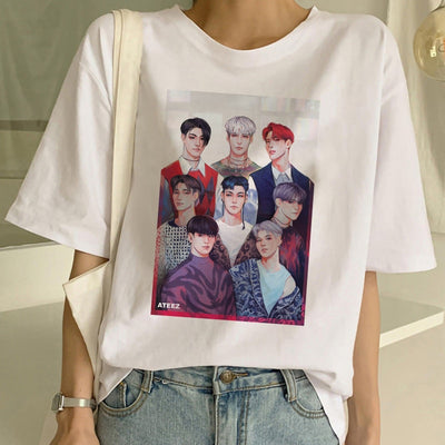 T Shirt Ateez Fan Art