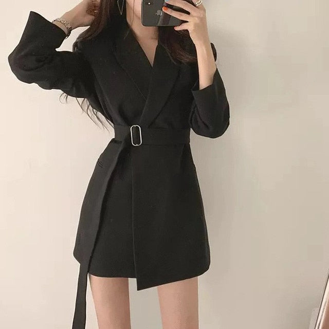 Manteau chic coréen noir