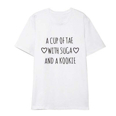 T Shirt BTS Tae Suga Kookie