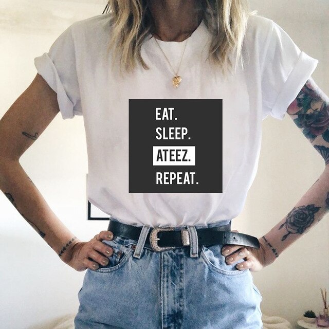 T Shirt Eat Sleep Ateez