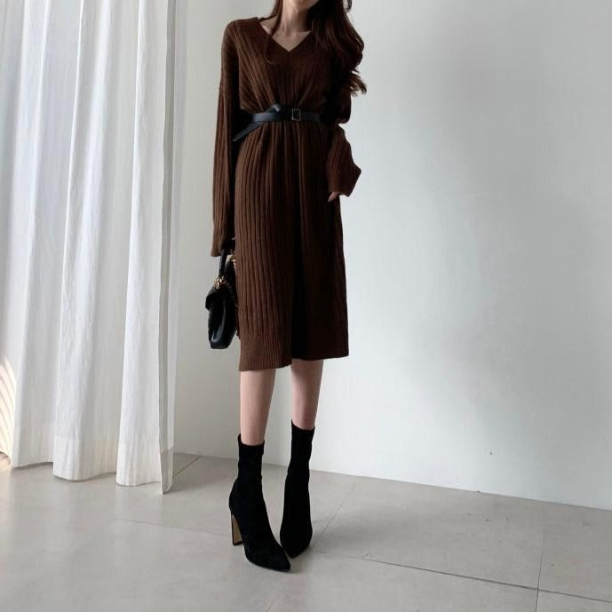 Robe Coréenne Pull habillée