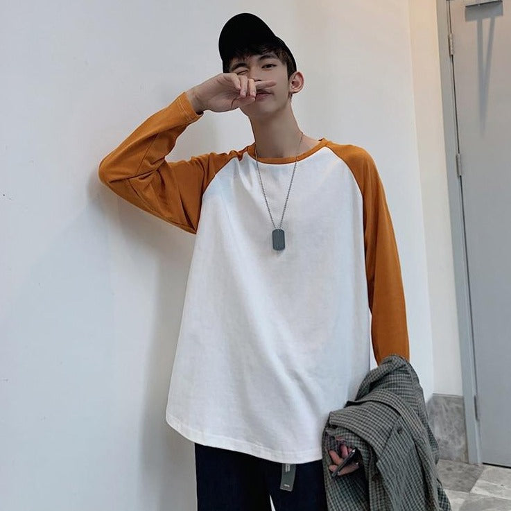 T Shirt Baseball long - KoreanxWear