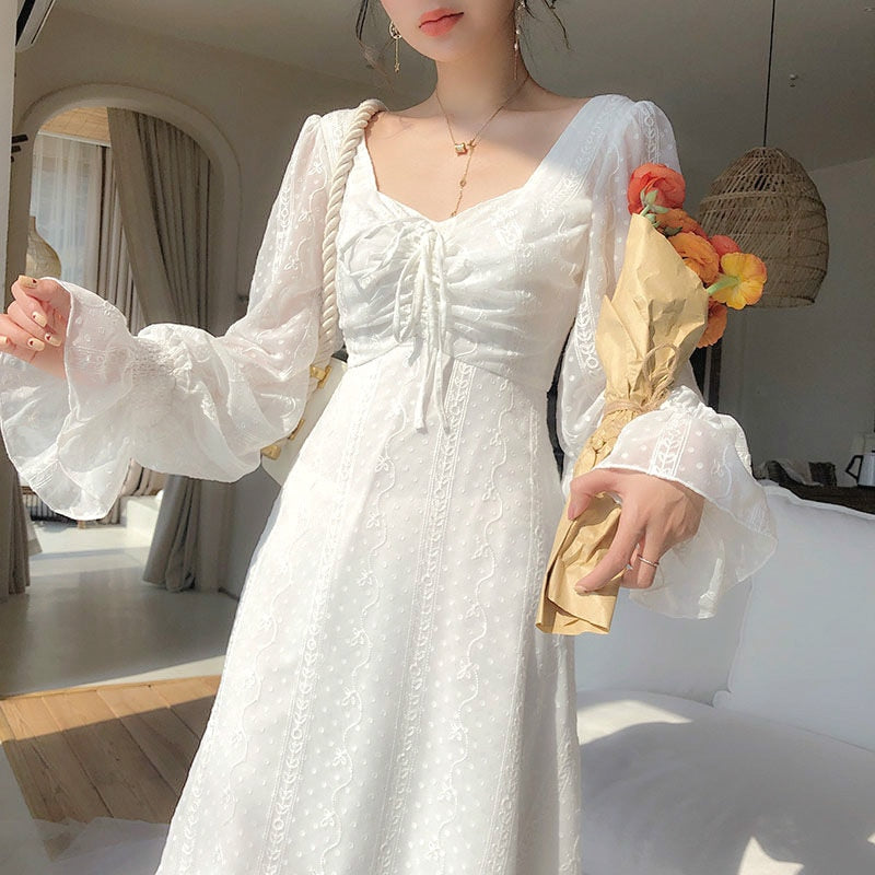 Robe coréenne brodée - KoreanxWear