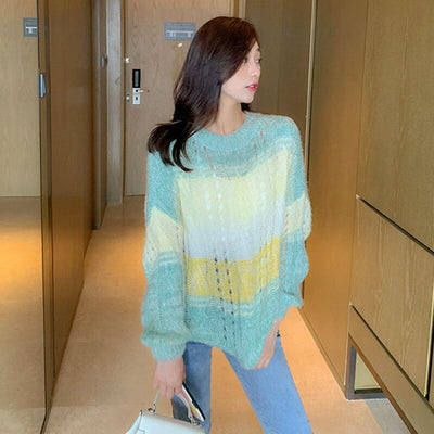 Pull coloré en laine - KoreanxWear