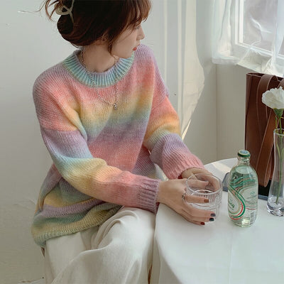 Pull chaud arc en ciel - KoreanxWear