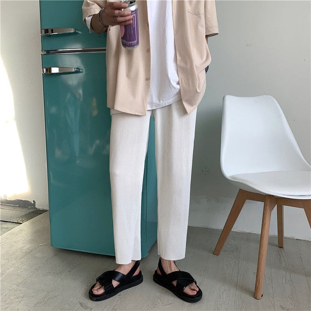 Pantalon coréen élastique habillé - KoreanxWear