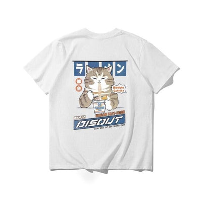 T Shirt Noodle cat - KoreanxWear