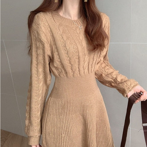 Robe coréenne chaude beige