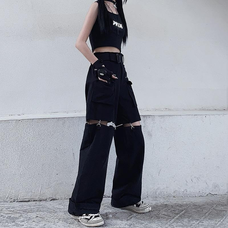 Pantalon x Short coréen noir