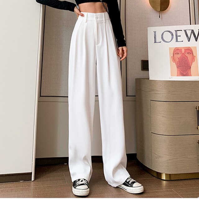 Pantalon de costume femme blanc