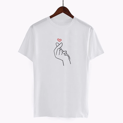 T Shirt Musique Coréenne Blanc